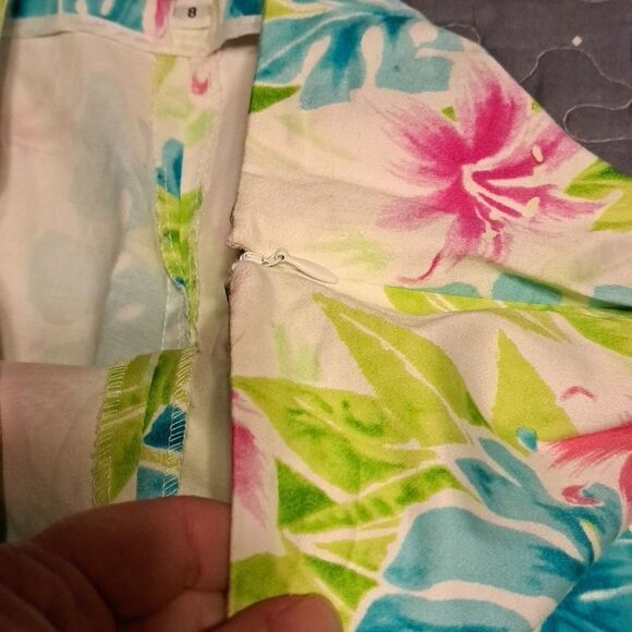 Eric Casual tropical capri pants size 8 - Picture 4 of 7